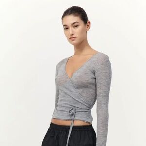 ST. AGNI | BABY WOOL WRAP TOP